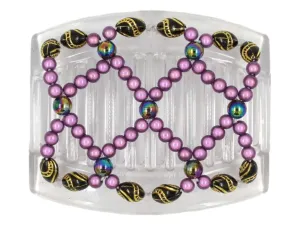 African Butterfly Thick Hair Comb - Ndalena Clear 113