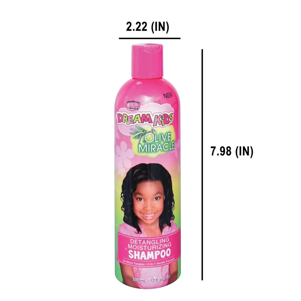 African Pride Dream Kids Olive Miracle Detangling Moisturizing Shampoo 12oz