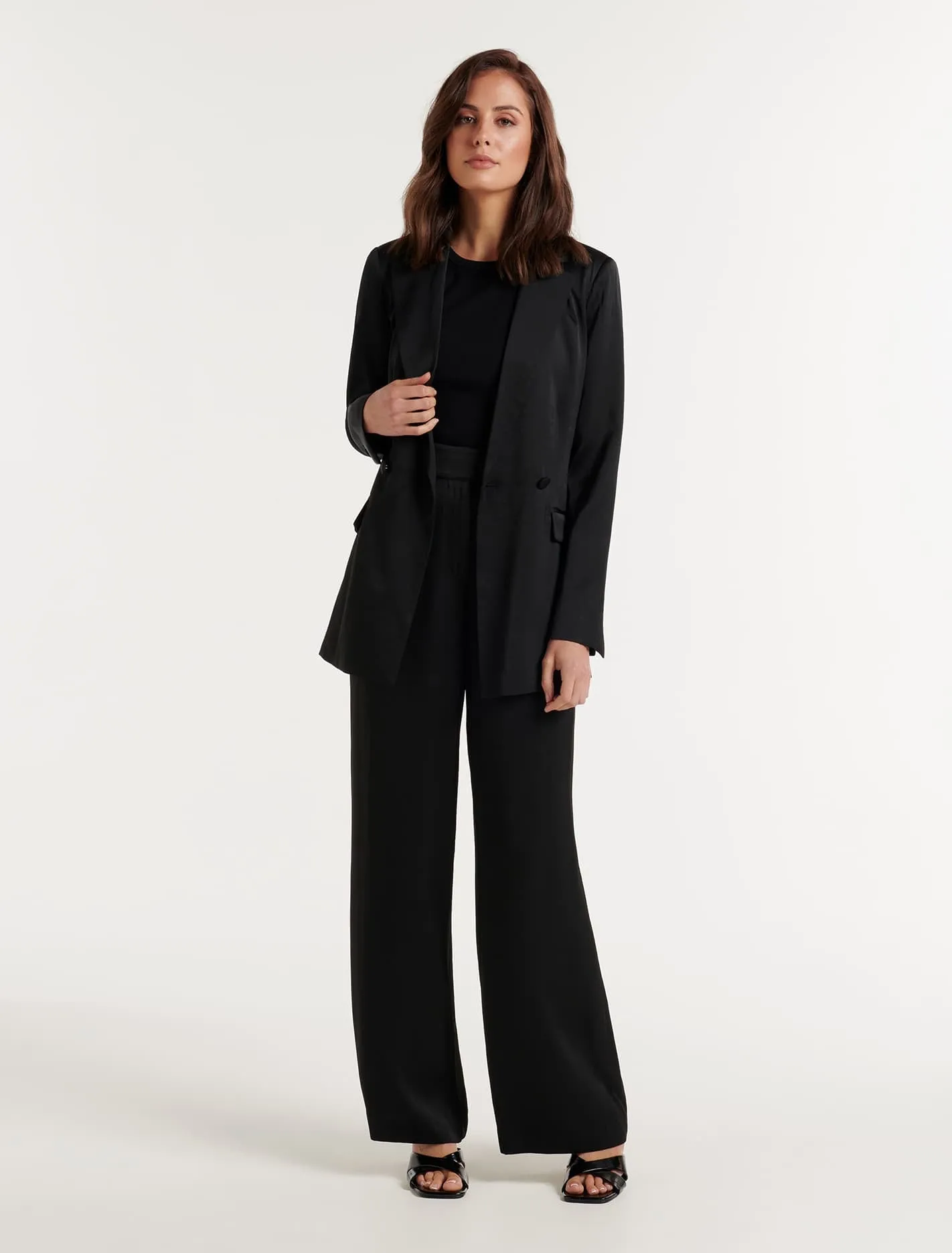 Alora Satin Tie Co-Ord Blazer