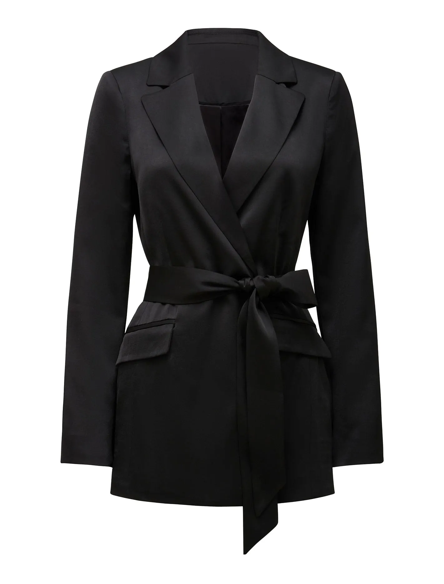 Alora Satin Tie Co-Ord Blazer