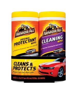 Armor All Multi-Surface Cleaner/Protector Wipes 50 ct