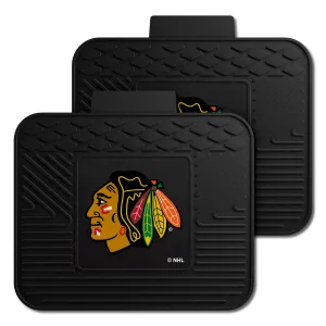 Chicago Blackhawks Back Seat Car Utility Mats - 2 Piece Set