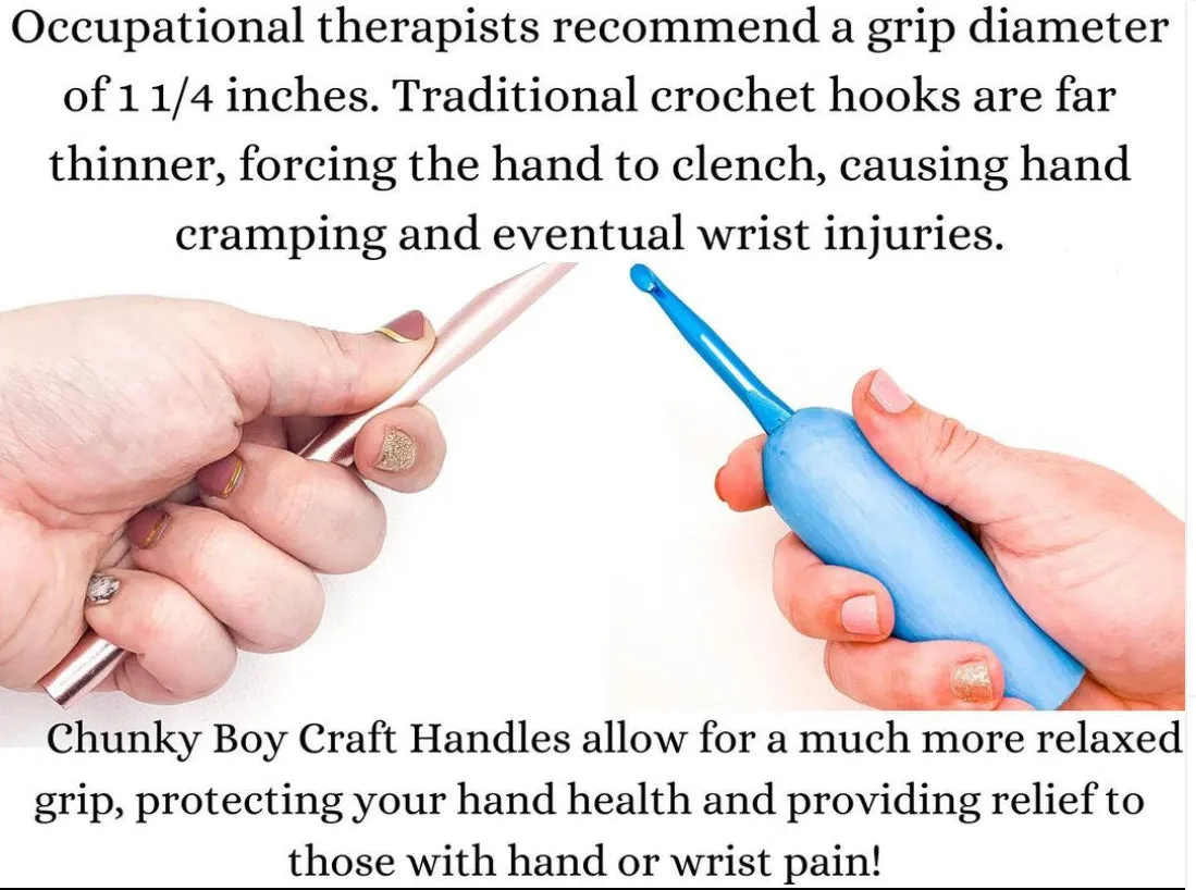 Chunky Boy - ergonomic crochet hook aid