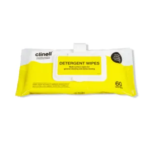 CLINELL DETERGENT WIPES 60 CLIP PACK