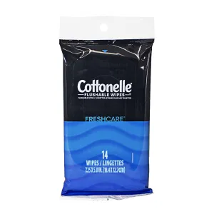 Cottonelle Flushable Moist Wipes - pack of 14