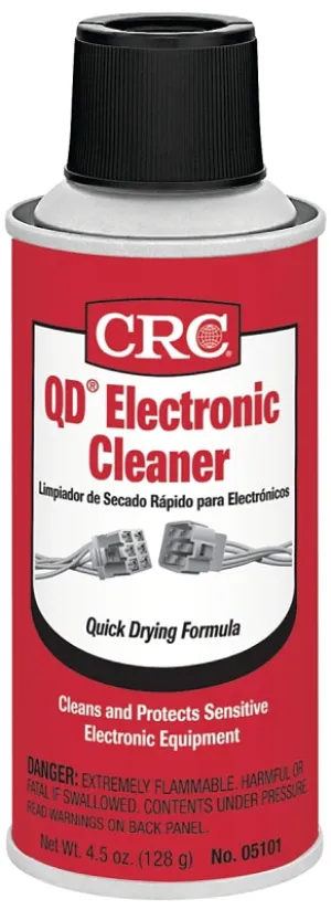 CRC QD 05101 Electronic Cleaner, 4.5 oz, Liquid, Alcohol :EA: QUANTITY: 1