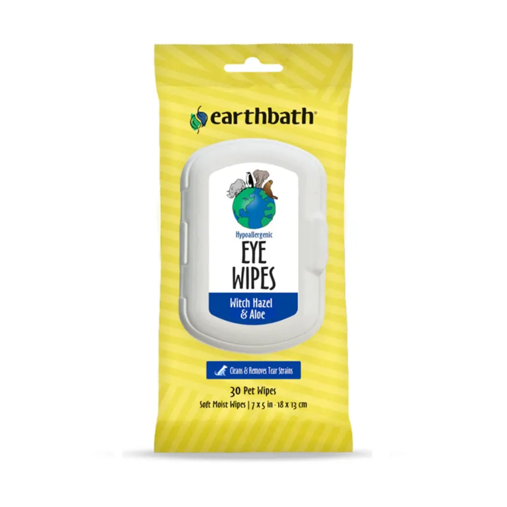 Earthbath Eye Wipes Witch Hazel & Aloe 30 wipes