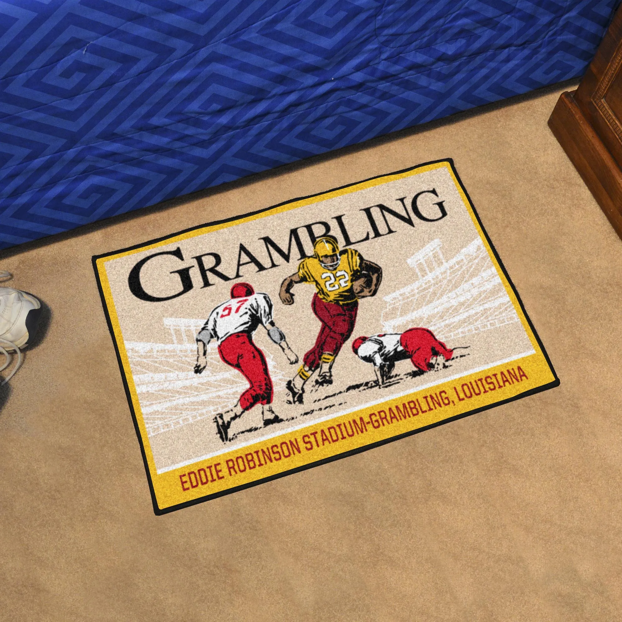 Grambling State Tigers Starter Mat Accent Rug - 19in. x 30in. Ticket Stub Starter Mat