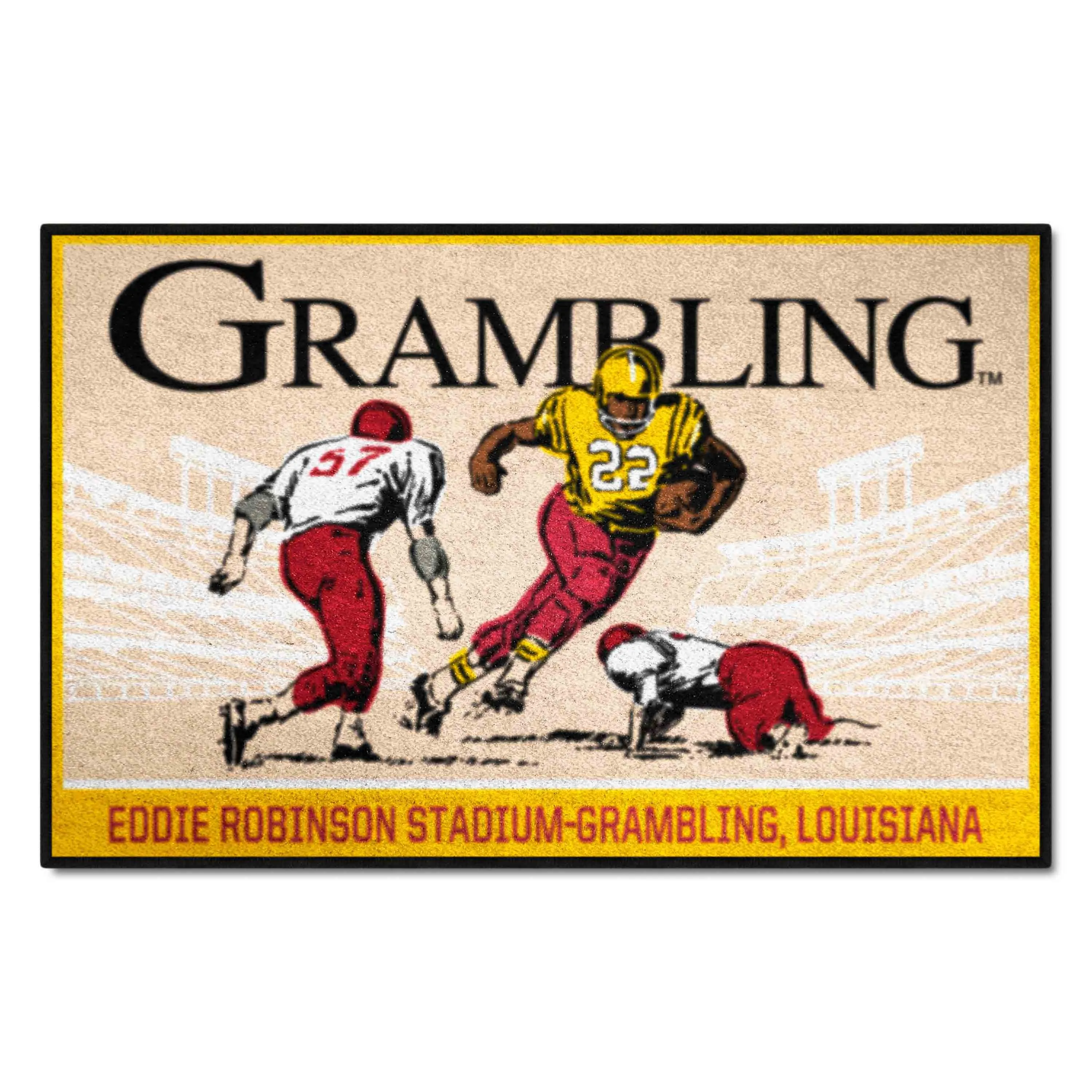 Grambling State Tigers Starter Mat Accent Rug - 19in. x 30in. Ticket Stub Starter Mat