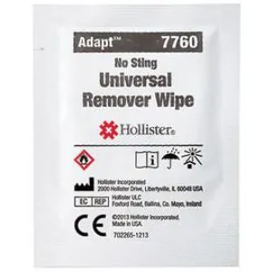 Hollister Adapt No Sting Universal Remover Wipes - Box of 50