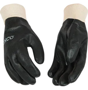 Kinco 7170 Sandy Finish PVC Knit Wrist Gloves (One Dozen)