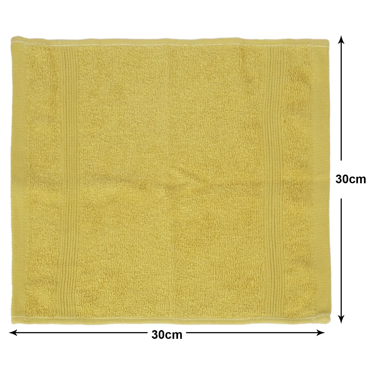 Kuber Industries 525 GSM Cotton Face Towels |Super Soft, Quick Absorbent & Anti-Bacterial|Gym & Workout Towels|Pack of 2 (Mustrad & Ivory)