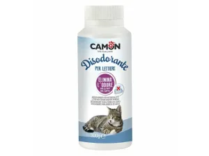 Litter box odour remover powder