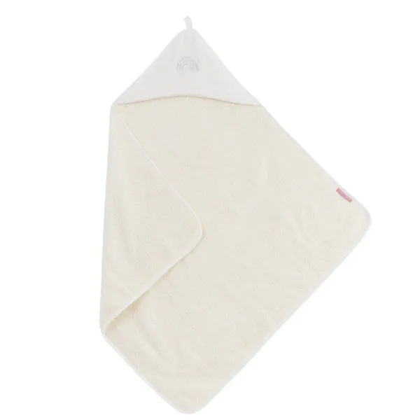 Little Crevette Hooded Towel 75x75cm Ecru