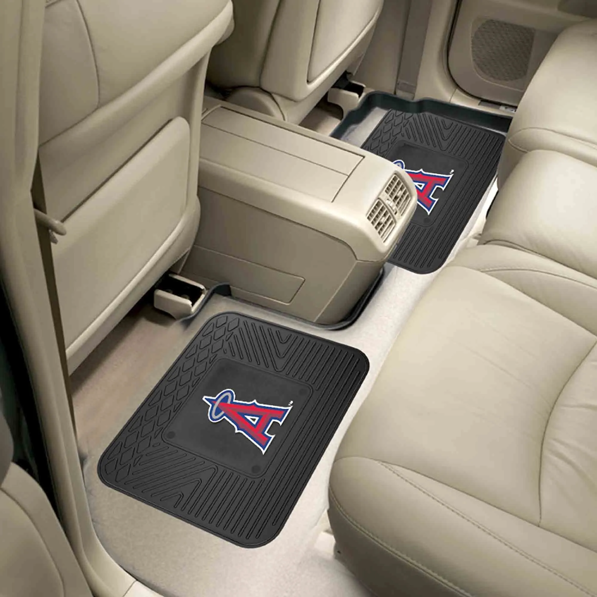 Los Angeles Angels Back Seat Car Utility Mats - 2 Piece Set