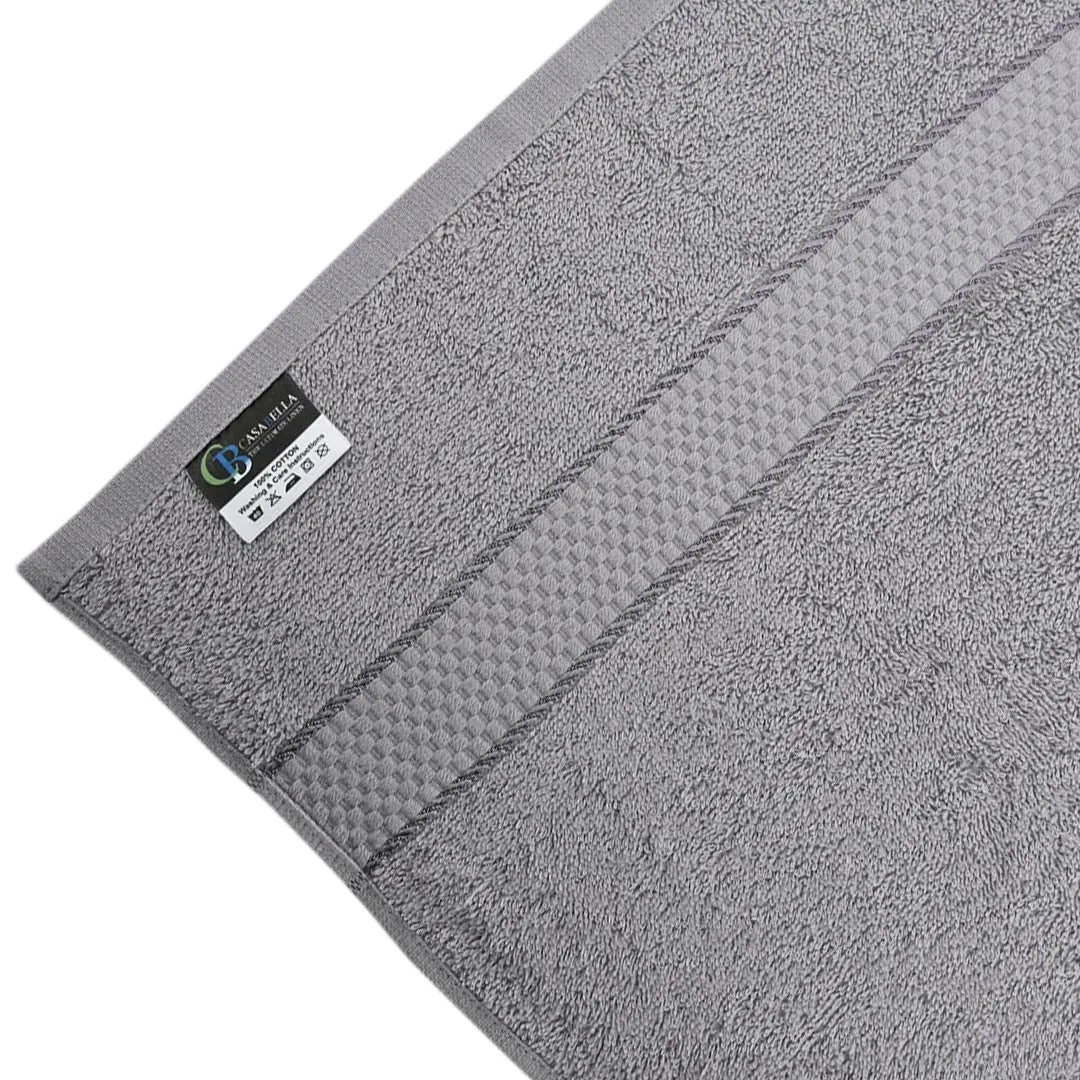 Luxury 100% Cotton Supreme Bath Towel – Grey (27″ x 54″)