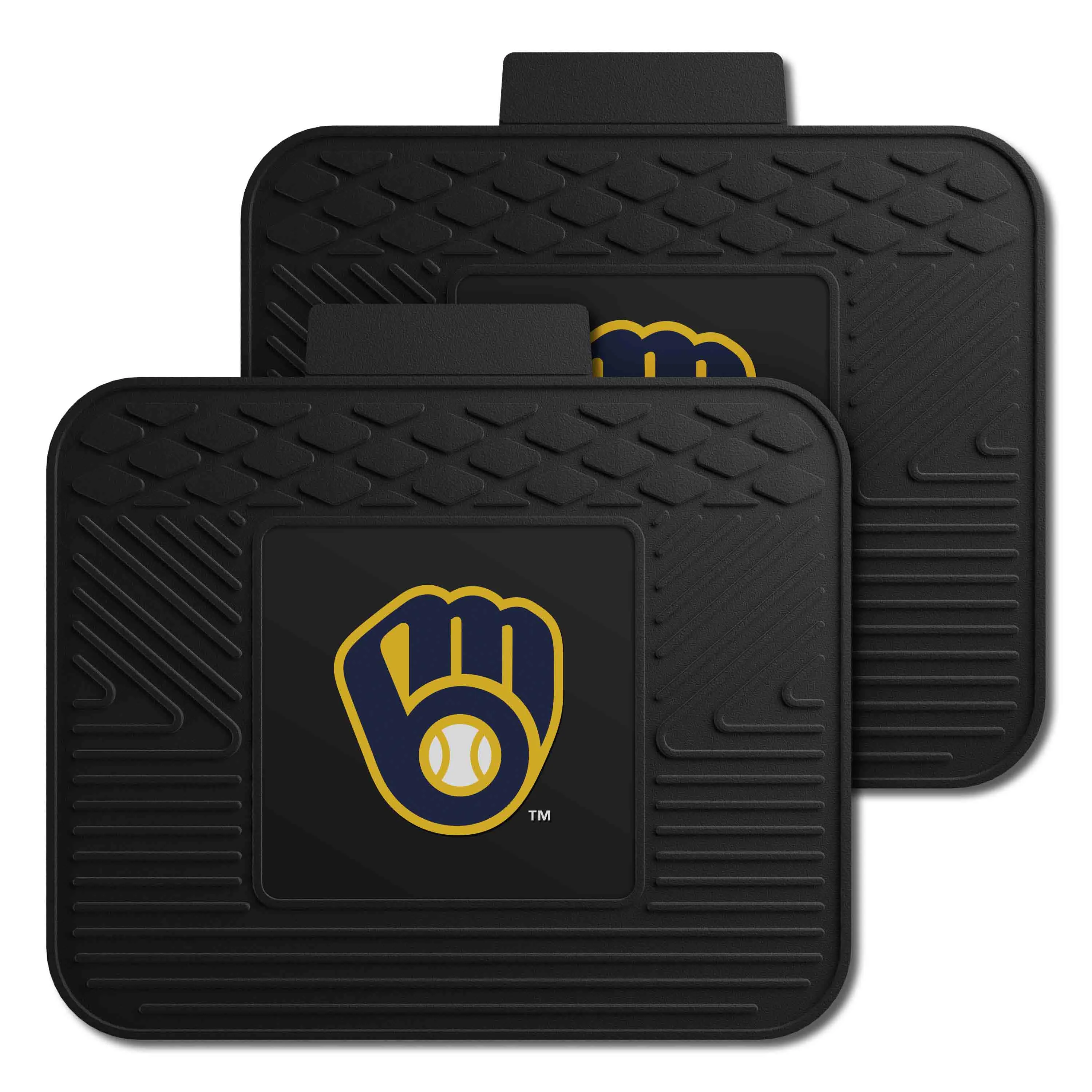 Milwaukee Brewers Back Seat Car Utility Mats - 2 Piece Set