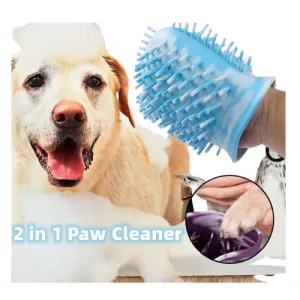 Portable Pet Paw Cleaner: 2-in-1 Foot Cleaning Brush Cup