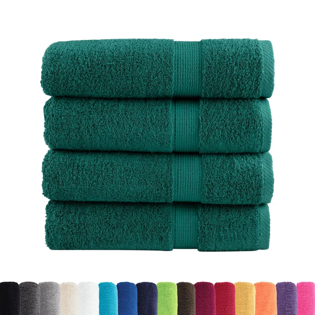 Premium Bath Towels 4 pcs 100x150 cm 600 gsm 100% Cotton