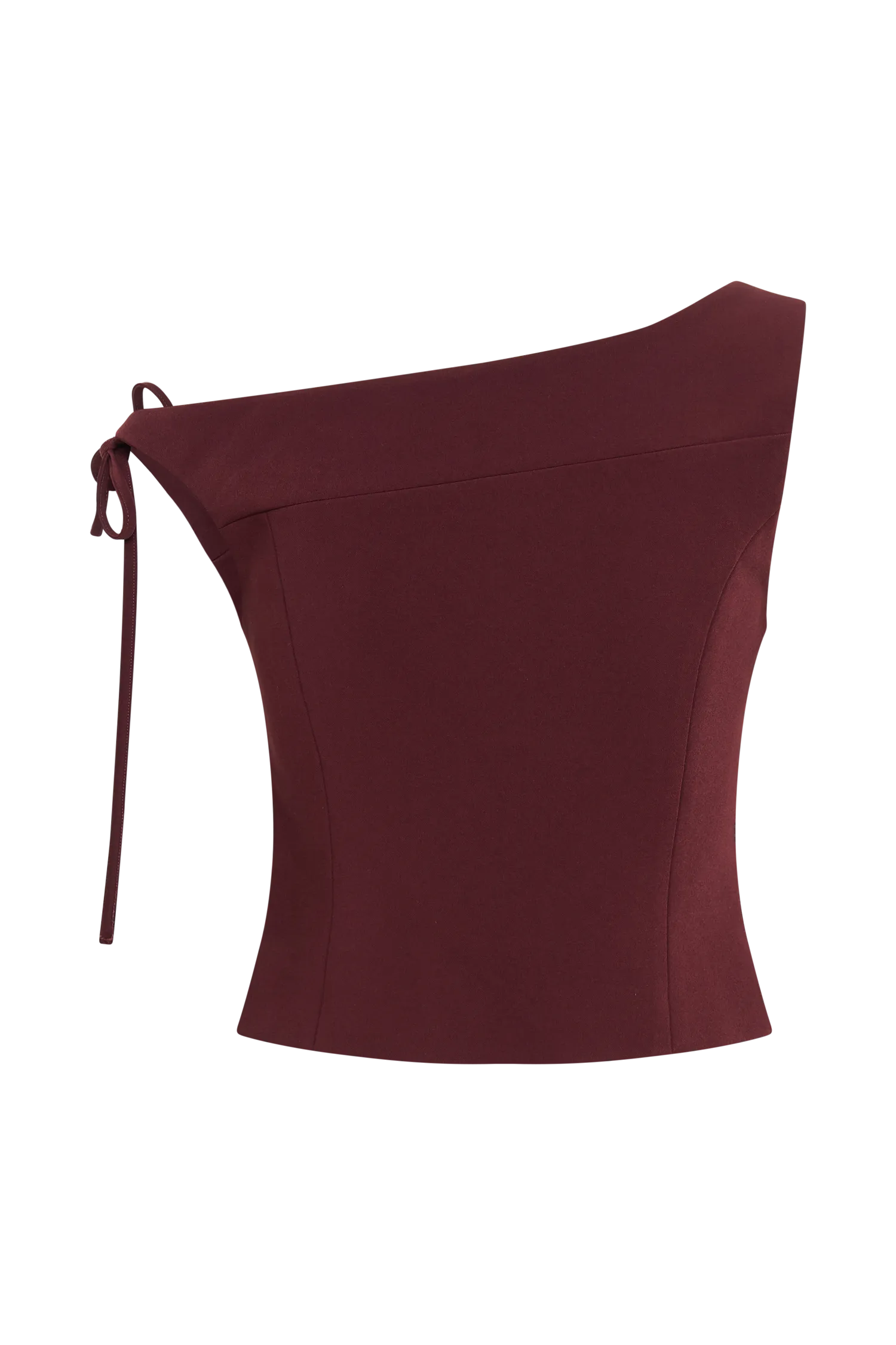 Ramsey Suiting Off Shoulder Top - Plum