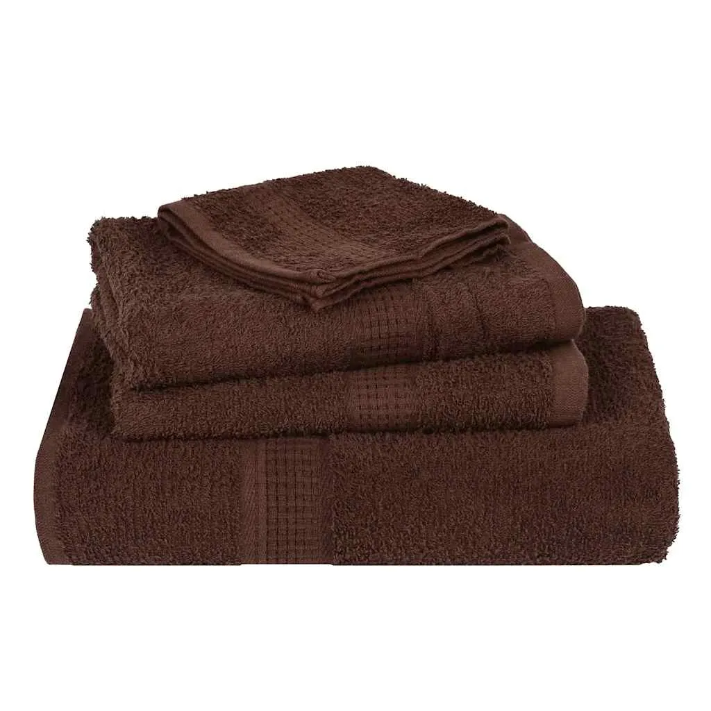 Shower Towels 10 pcs Brown 70x140 cm 360 gsm 100% Cotton