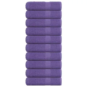 Shower Towels 10 pcs Purple 70x140 cm 360 gsm 100% Cotton