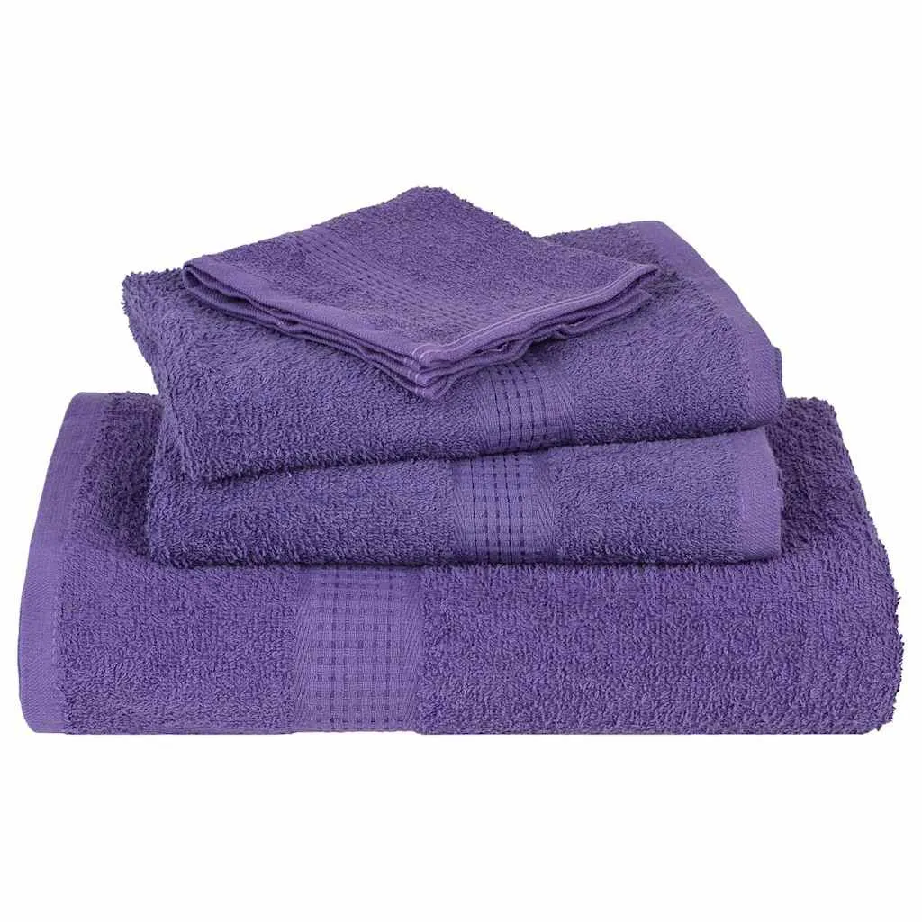 Soap Towels 10 pcs Purple 30x30 cm 360 gsm 100% Cotton