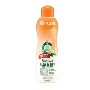 TropiClean Natural Flea & Tick Shampoo 20oz