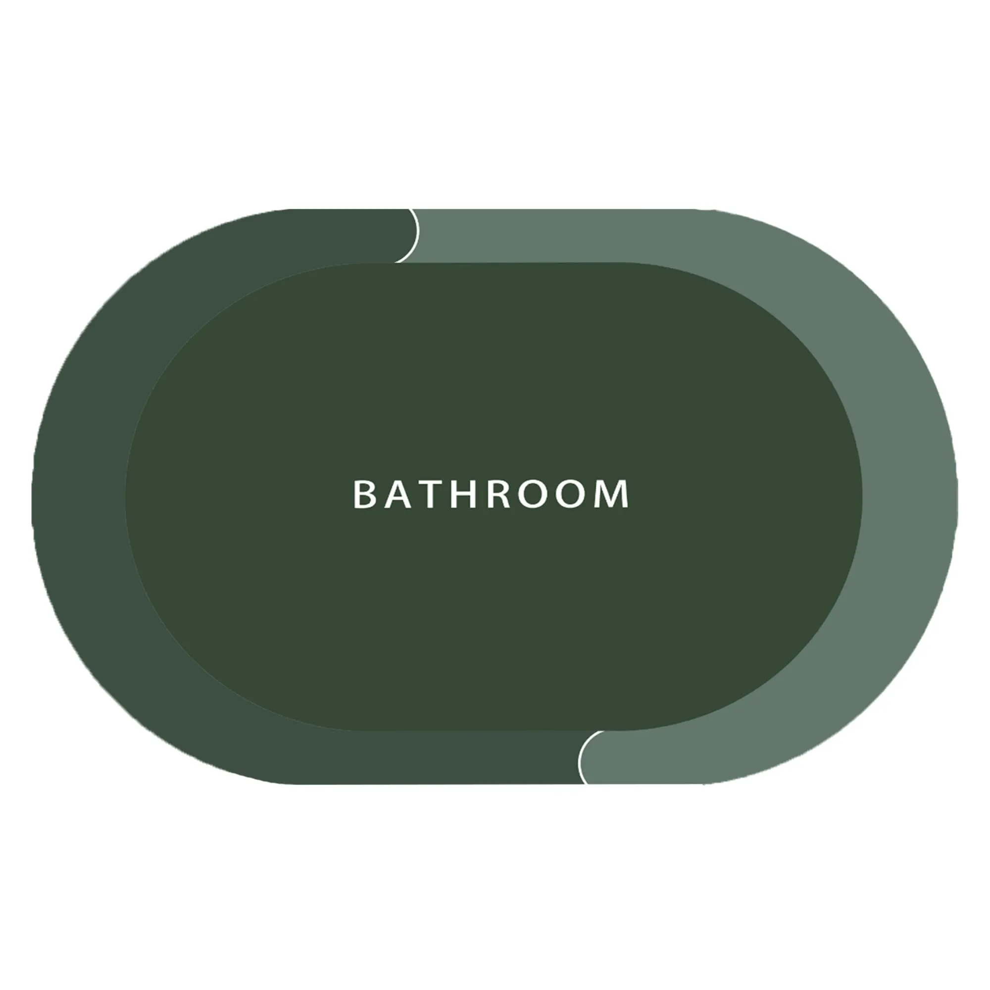 UMAI Polyester Rubber Bathroom Mat (40 * 60cm) Bath Mat | Anti Skid Mat for Bathroom Floor | Bathroom Accessories | Bathroom Mats Water Soak | Non Slip Mat for Bathroom | Floor Mat - Olive Green